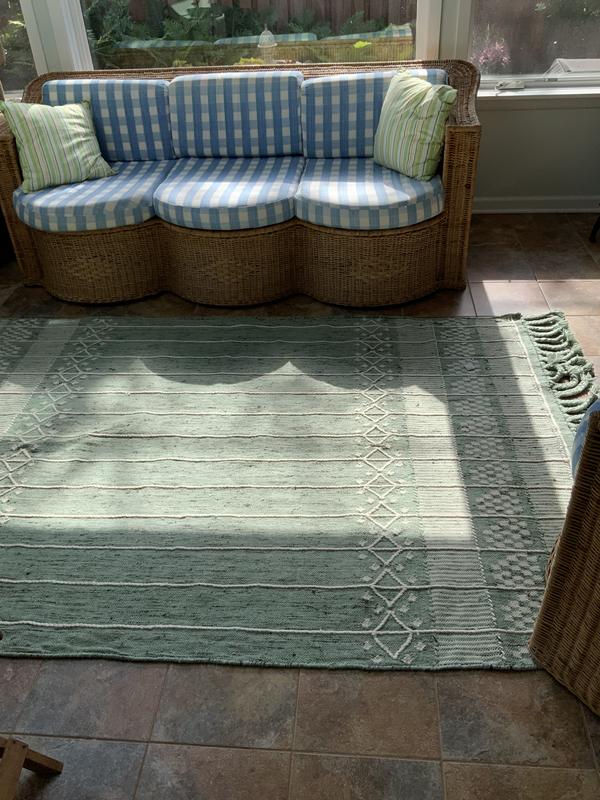 Customer photo for review titled "It transformed my porch"