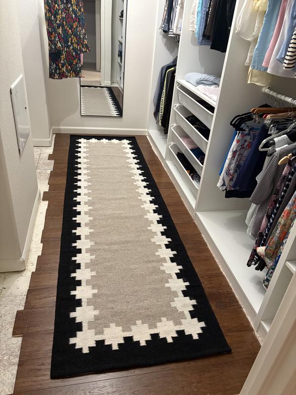 Customer photo for review titled "High quality wool kilim rug"