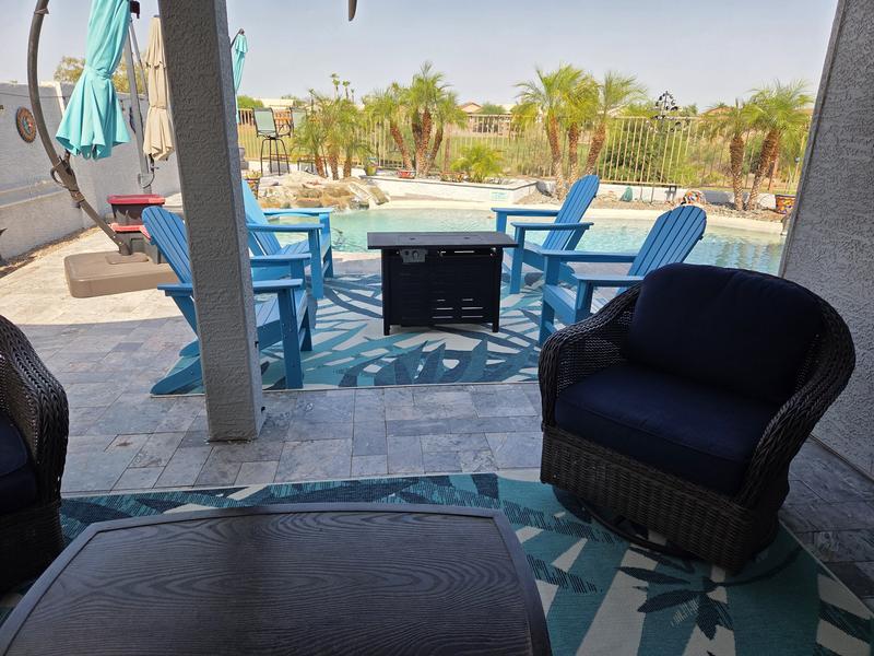 Customer photo for review titled "Patio Rugs"