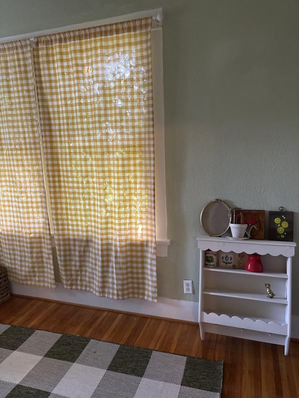 Customer photo for review titled "We love this rug. Super easy to clean & cute!"