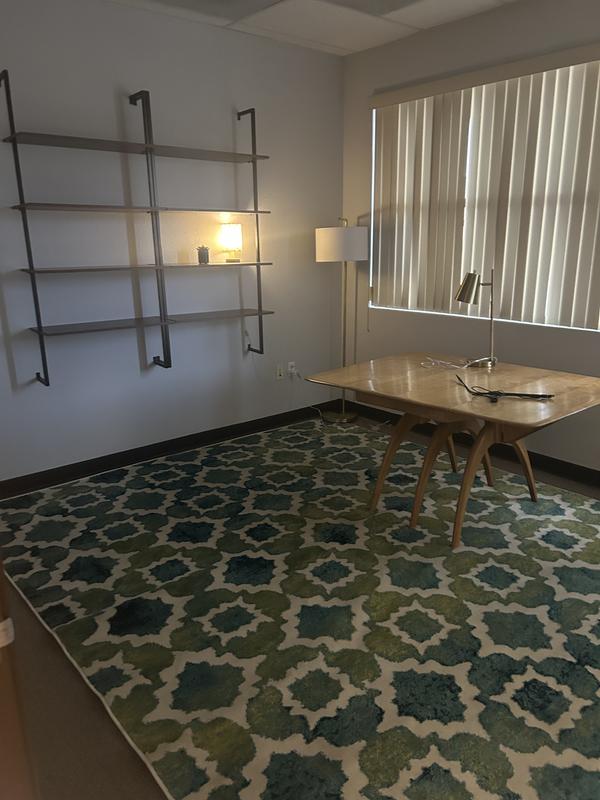 Customer photo for review titled "Great rug for my therapy office!"