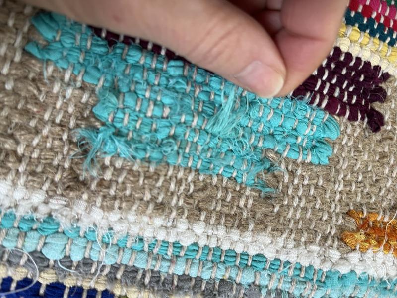 Customer photo for review titled "Used Rug!"