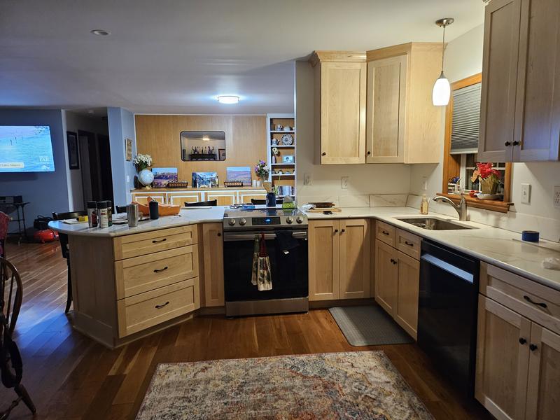 Customer photo for review titled "Matches kitchen well."