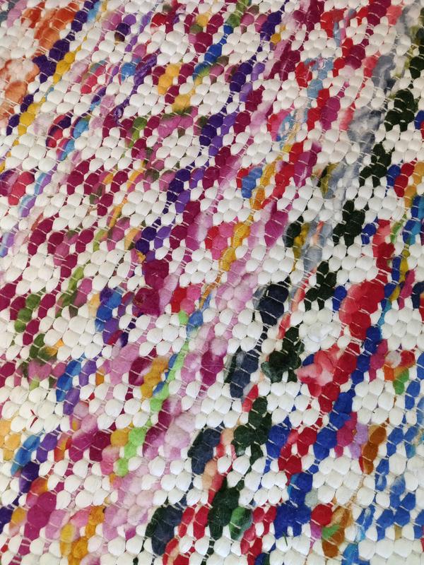 Customer photo for review titled "Great colorful rug"