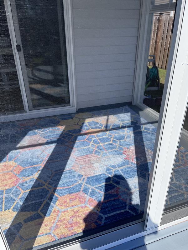 Customer photo for review titled "Sunroom rug"