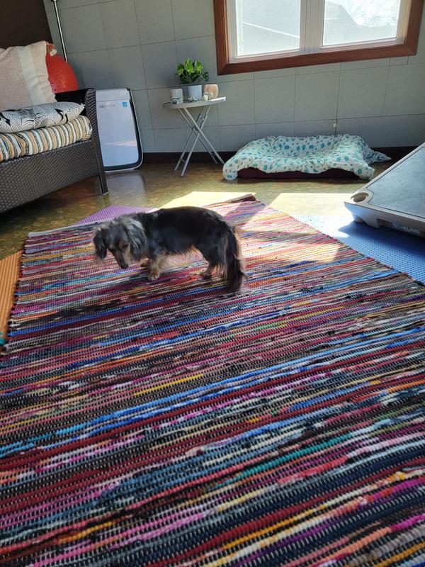 Customer photo for review titled "Makes a lovely cushion full if beauty"