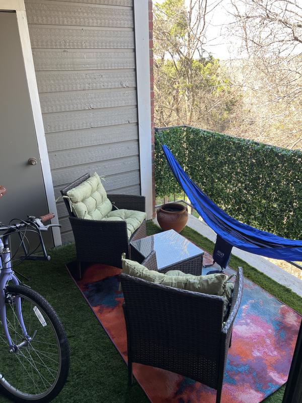 Customer photo for review titled "Perfect patio addition"