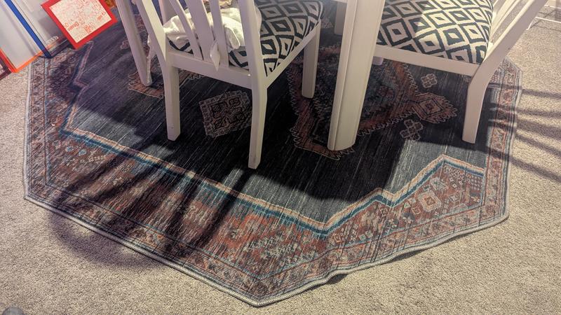 Customer photo for review titled "Lovely washable rug"