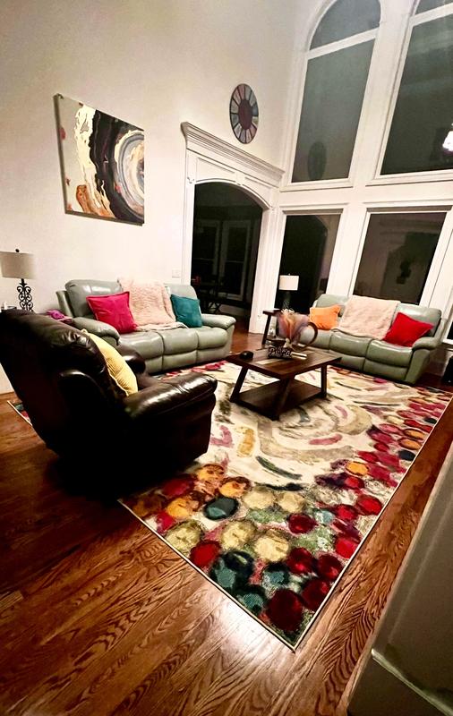 Customer photo for review titled "Beautiful rug that went perfectly with my vision!"