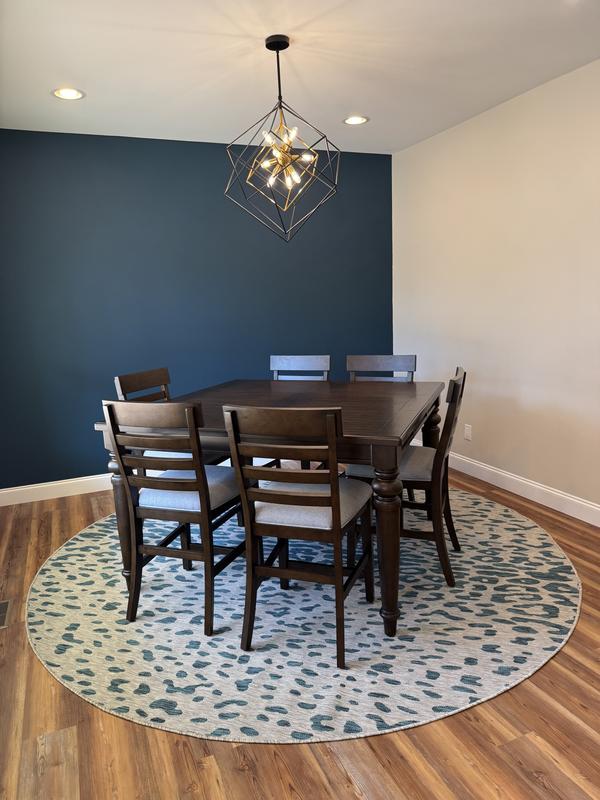 Customer photo for review titled "Whimsical Boho Rug!"