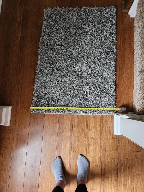 Customer photo for review titled "Defective Rug"