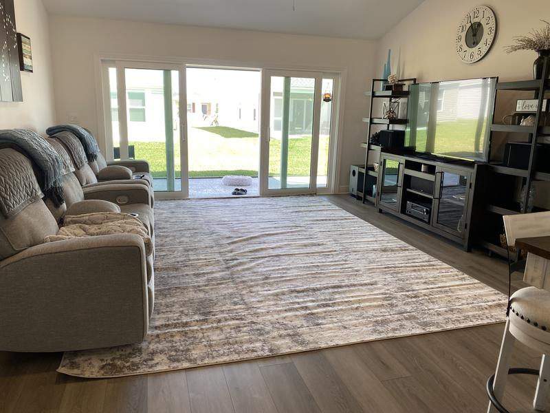 Customer photo for review titled "We love our rug!"