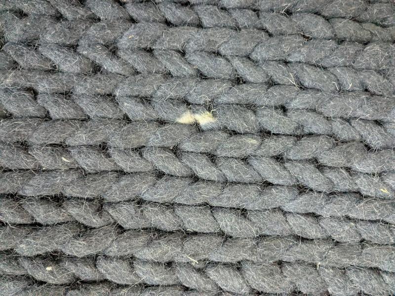 Customer photo for review titled "Discoloration potential for shedding"