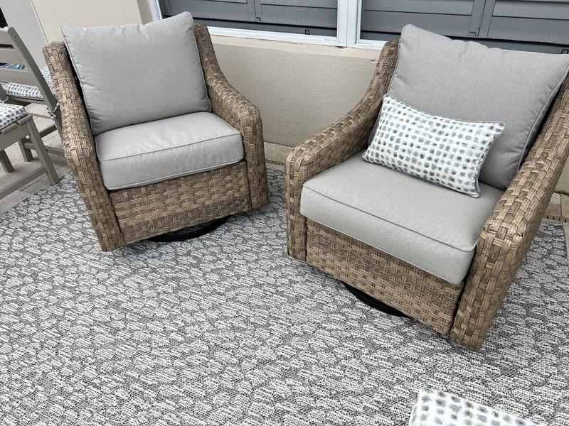 Customer photo for review titled "Beautiful textured neutral"