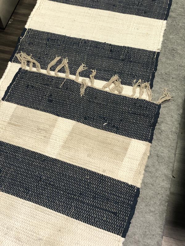 Customer photo for review titled "Dirty. Different blue than other sizes"