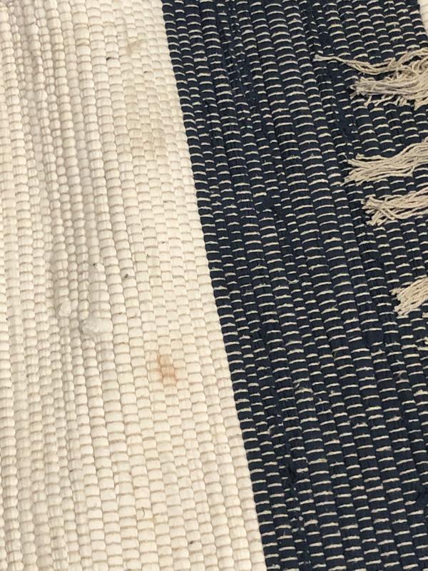 Customer photo for review titled "Dirty. Different blue than other sizes"