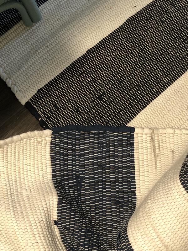 Customer photo for review titled "Dirty. Different blue than other sizes"