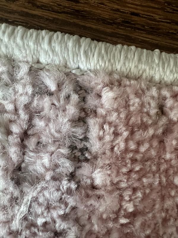 Customer photo for review titled "Pretty colors. Thin. Quality is ok. Missing thread"