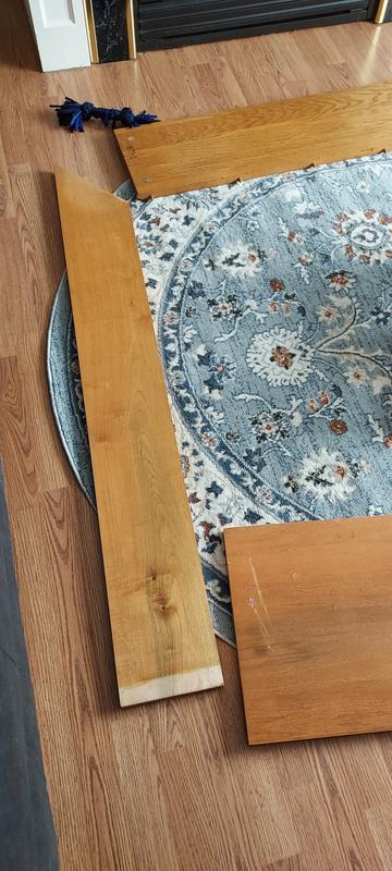 Customer photo for review titled "Rippled edges"