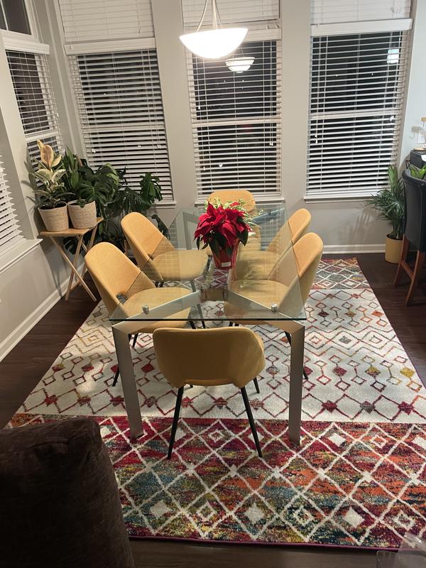 Customer photo for review titled "Good quality pretty rug"