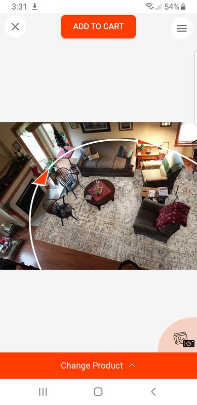 Customer photo for review titled "Colors are light + cheery"