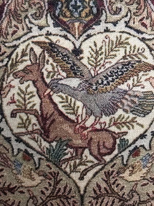 Customer photo for review titled "Weird rug"