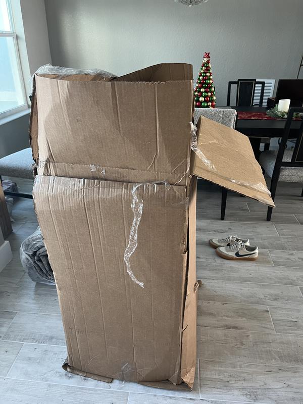 Customer photo for review titled "No protective packaging"