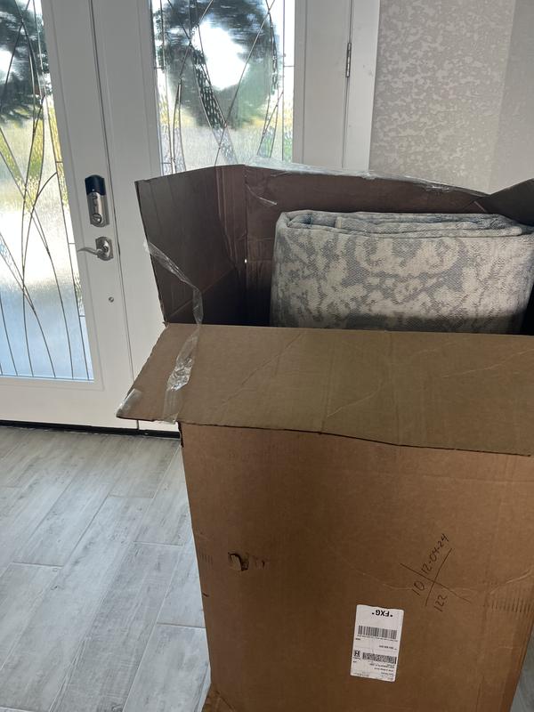 Customer photo for review titled "No protective packaging"