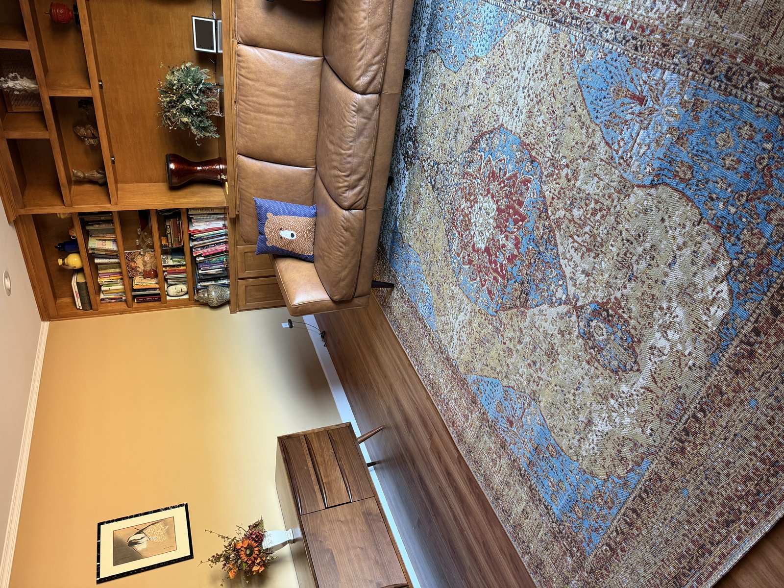Customer photo for review titled "Beautiful Rug!"