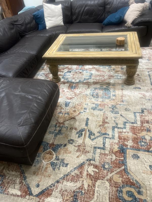 Customer photo for review titled "Beautiful boho rug"