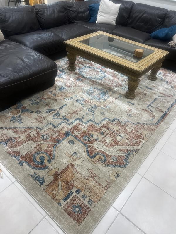 Customer photo for review titled "Beautiful boho rug"