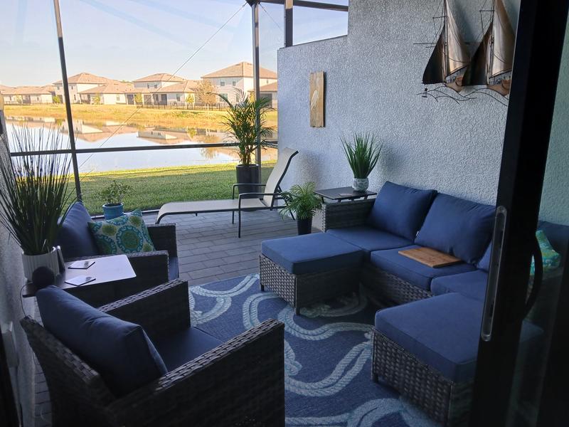 Customer photo for review titled "Made our lanai!"