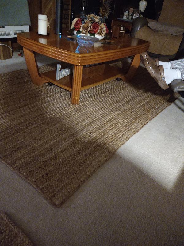 Customer photo for review titled "Jute rugs"
