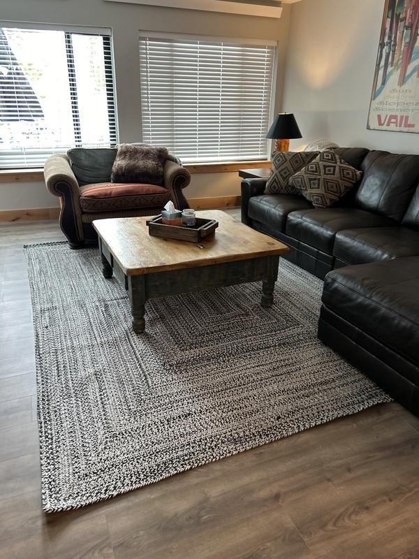 Customer photo for review titled "Great all around process & quality rug = happy guy"