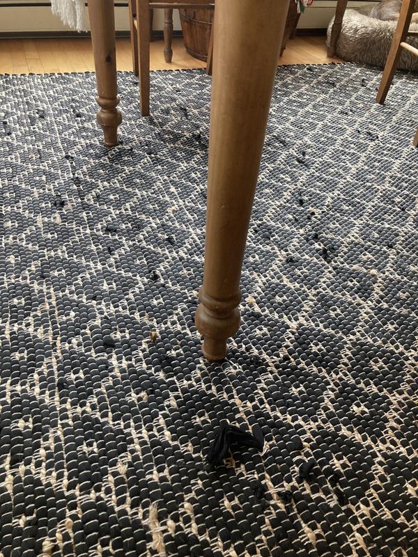 Customer photo for review titled "Snags easily"