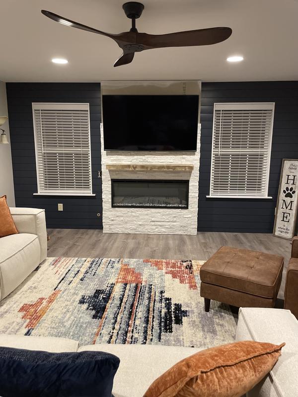 Customer photo for review titled "Area rug for family room"