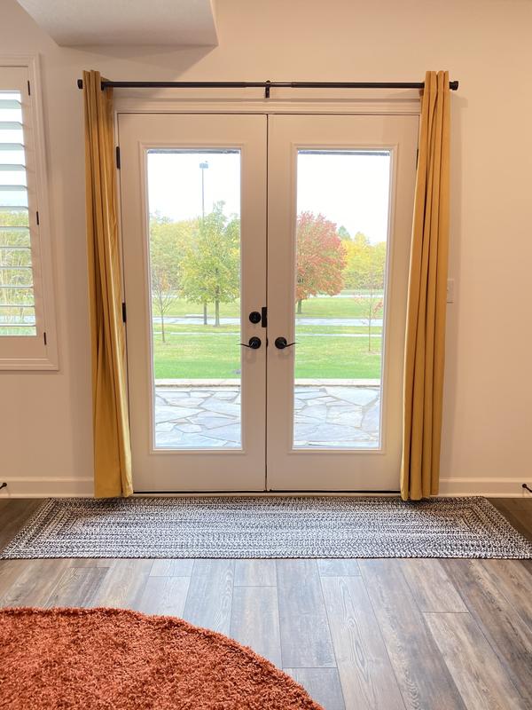 Customer photo for review titled "Perfect for in front of our new french doors"