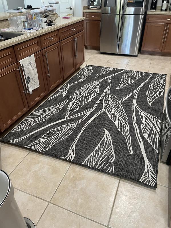 Customer photo for review titled "Nice rug  indoor or out!"