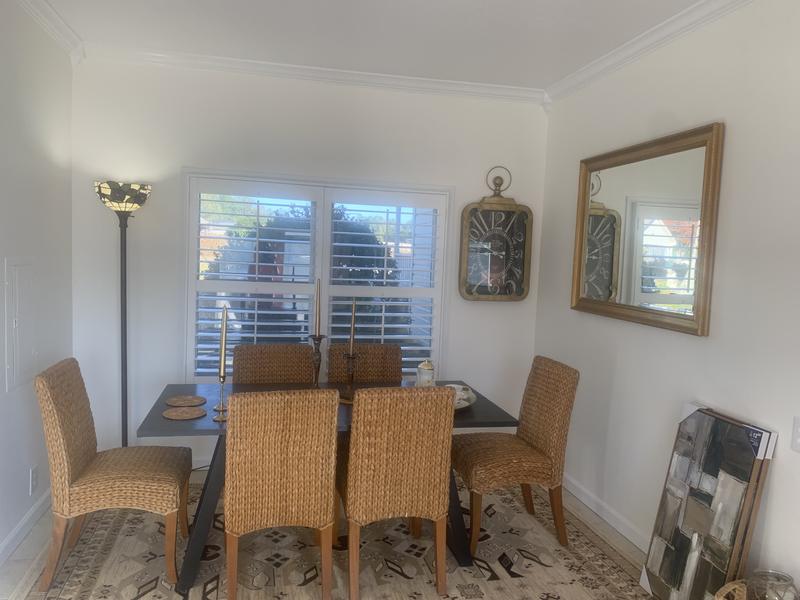 Customer photo for review titled "Dining room rug"