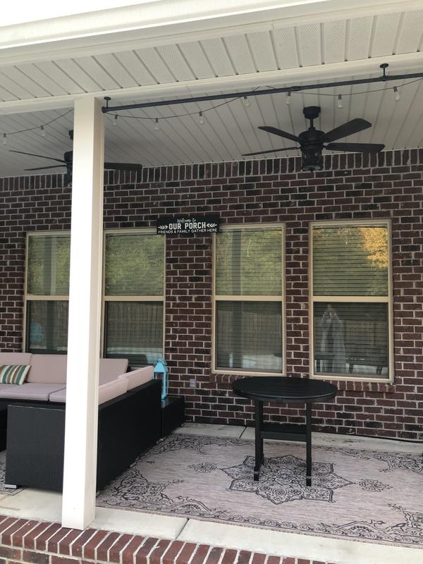 Customer photo for review titled "Perfect outdoor rugs."