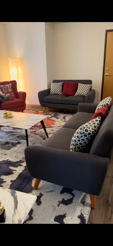 Customer photo for review titled "Love this rug"