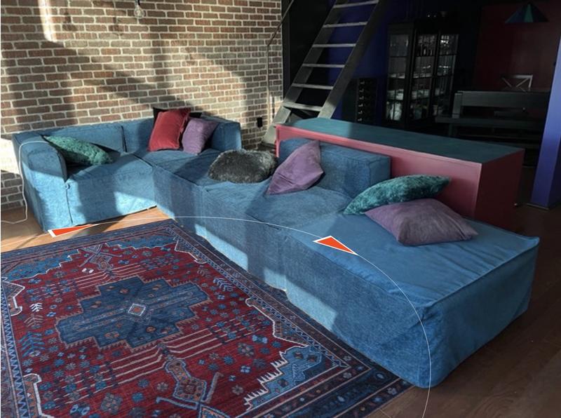 Customer photo for review titled "Gorgeous Rug"