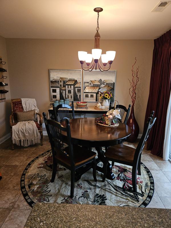 Customer photo for review titled "Pastoral Round Rug"