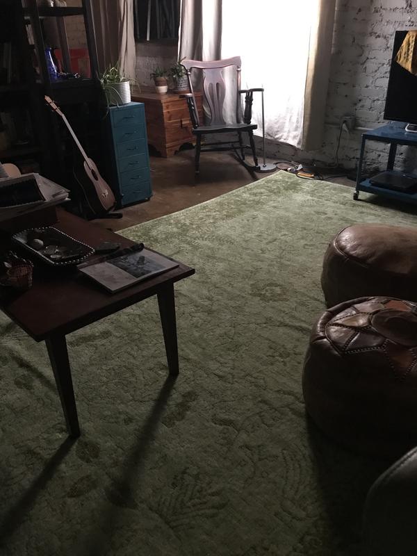 Customer photo for review titled "Beautiful rug. Lovely design subtle color"