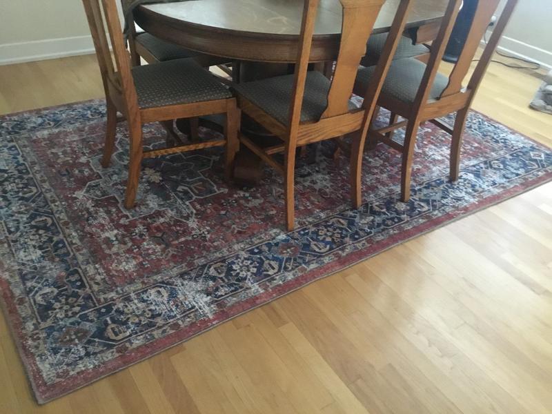 Customer photo for review titled "Beautiful yara rug"