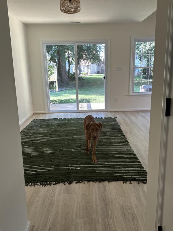 Customer photo for review titled "Dog friendly"