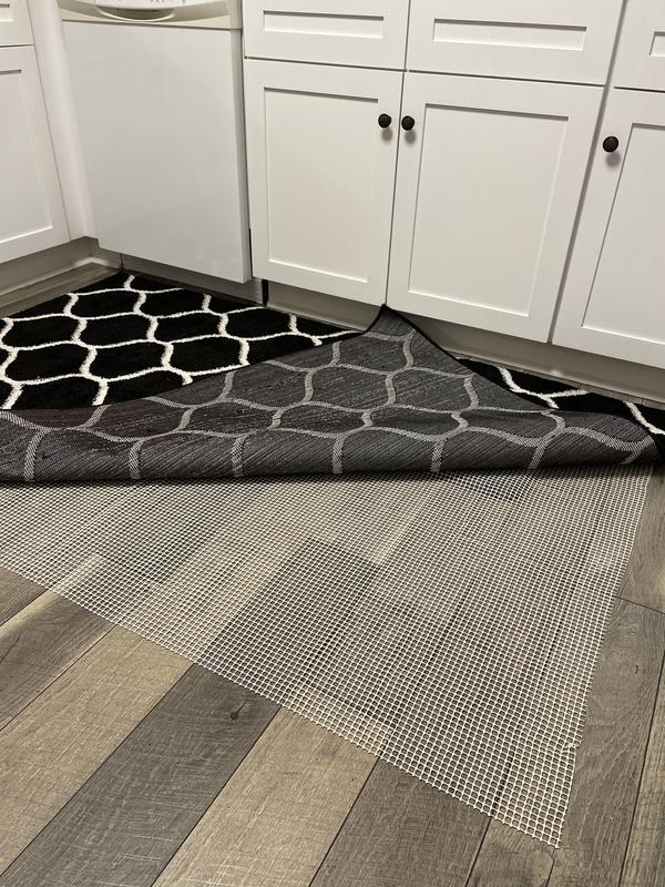Customer photo for review titled "Good as rug backing & slide resistant"