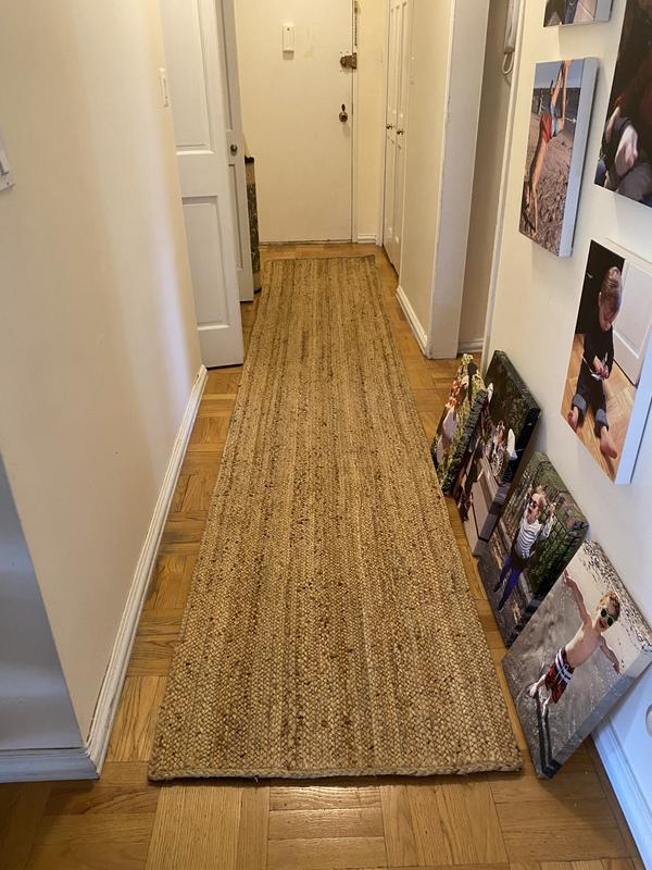 Customer photo for review titled "Jute runner"