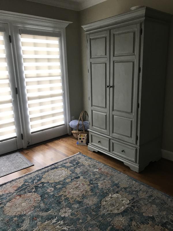 Customer photo for review titled "Soft sizing & pile - perfect for this small room"