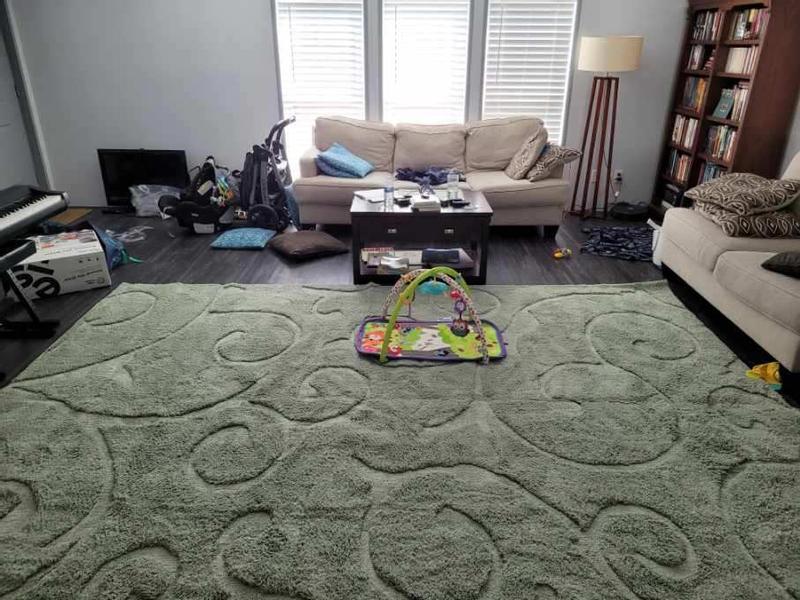 Customer photo for review titled "Beautiful and soft but paper thin"